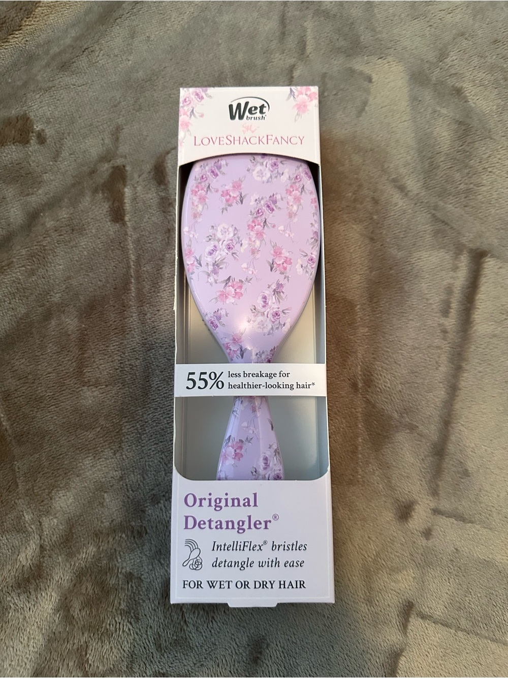 LoveShackFancy Floral Light Purple Wet Brush